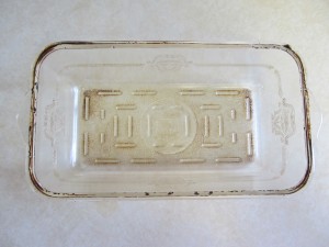 Vintage bread pan dirty